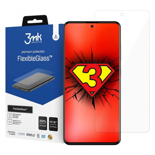 Folie de protectie Ecran 3MK FlexibleGlass pentru Samsung Galaxy S21 5G G991, Sticla Flexibila, Full Glue