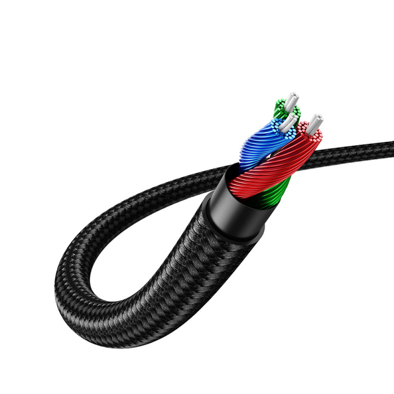 Cablu Audio 3.5mm - 3.5mm UGREEN AV112, 1m, Negru - Sunet si constructie