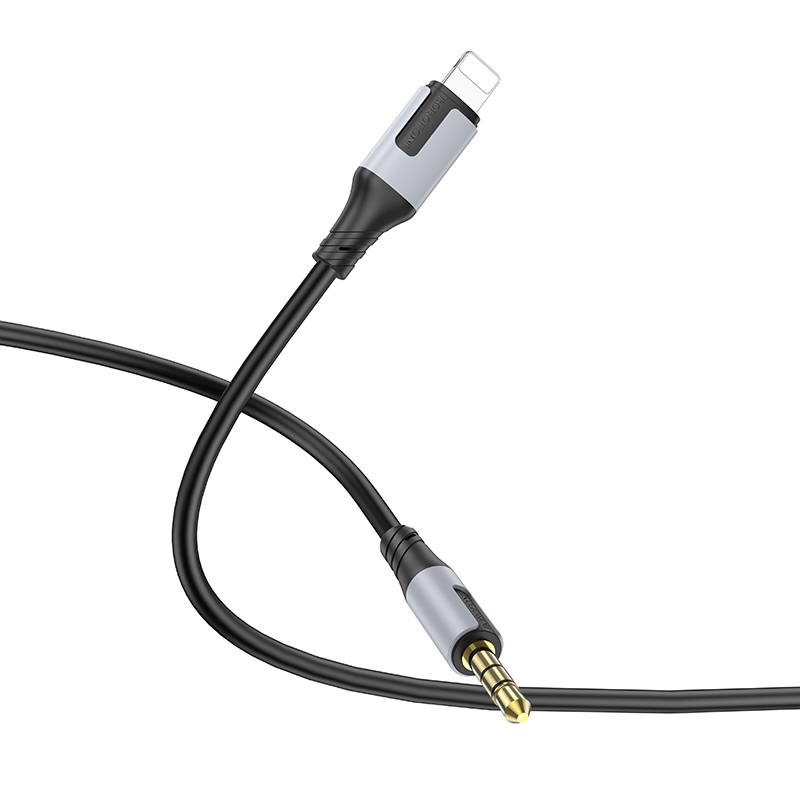 Cablu Audio Lightning - 3.5mm Borofone BL19 Creator, 1m, Negru - Punte intre Lightning si jack 3.5mm