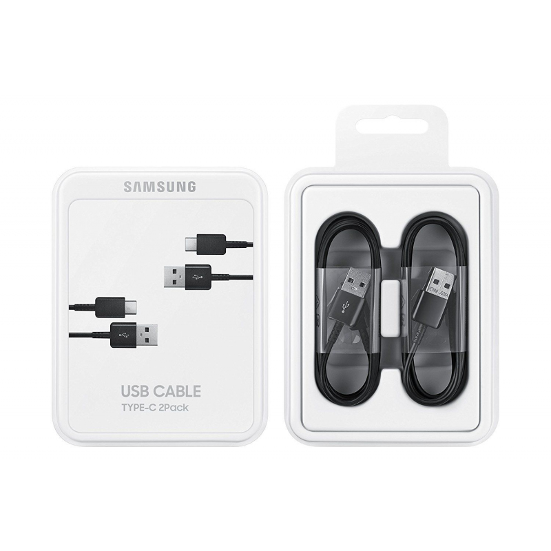 Cablu Date si Incarcare USB-A - USB-C Samsung 2-Pack, 25W, 1.5m, Negru EP-DG930MBEGWW - Original Samsung, la dublu