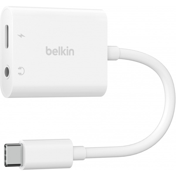 Adaptor Audio USB-C - 3.5mm / USB-C Belkin RockStar, Negru NPA004btBK