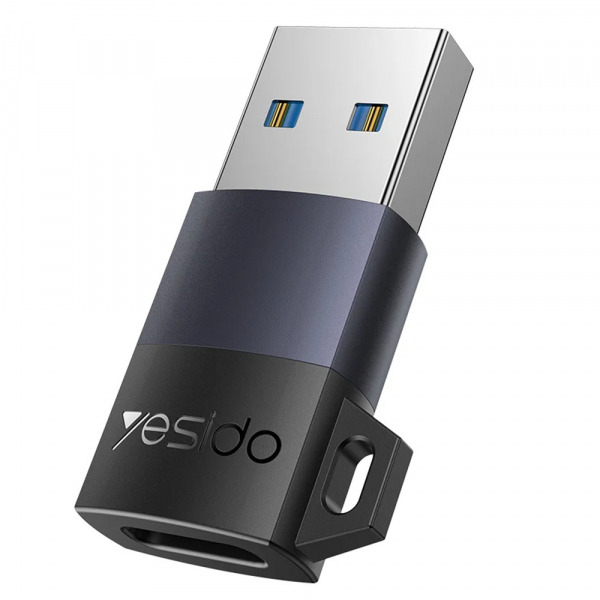 Adaptor Date si Incarcare USB-C - USB-A Yesido GS34, Gri