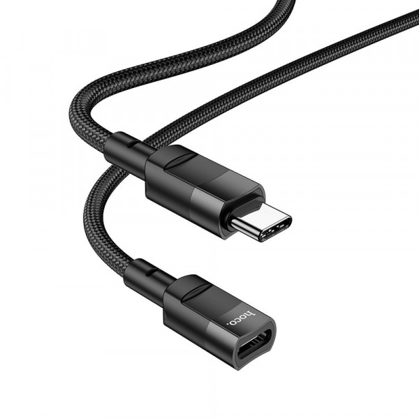 Adaptor Date si Incarcare USB-C - USB-C HOCO U107, 1.2m, Negru