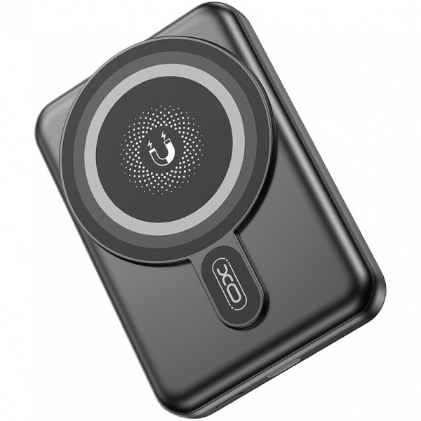 Baterie Externa Wireless XO Design PR264, 10000mAh, 20W, PD + FQI, 1 x QI - 1 x USB-C, Neagra