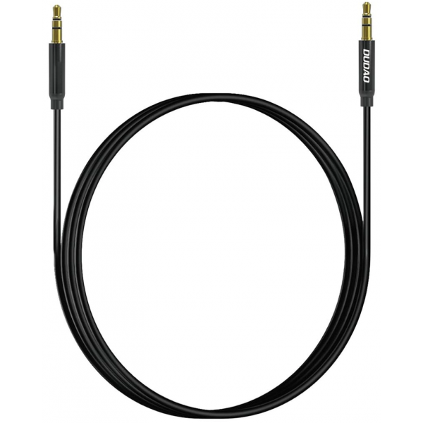 Cablu Audio 3.5mm - 3.5mm Dudao L12s, 1m, Negru