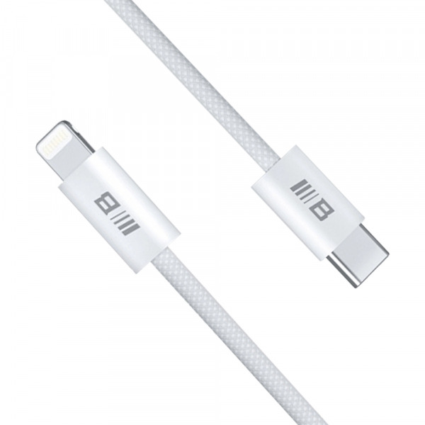 Cablu Date si Incarcare USB-C - Lightning Blueo, 20W, 1.2m, Alb