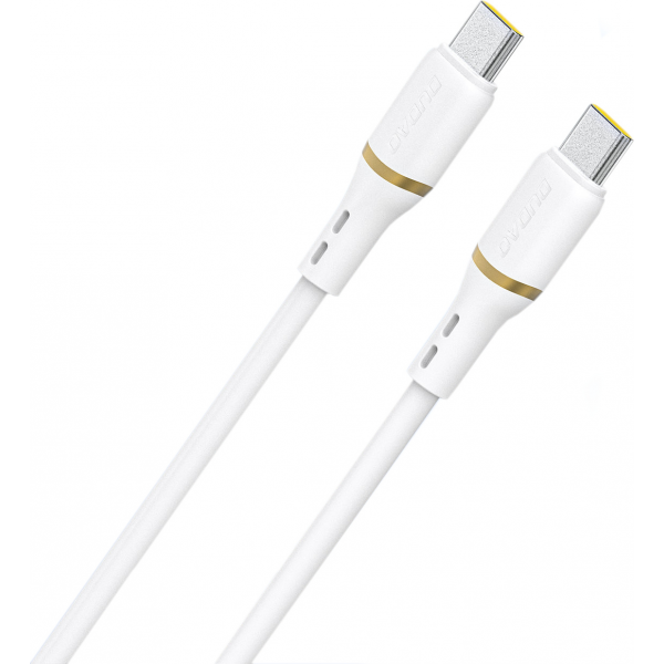 Cablu Date si Incarcare USB-C - USB-C Dudao L25C, 30W, 1m, Alb