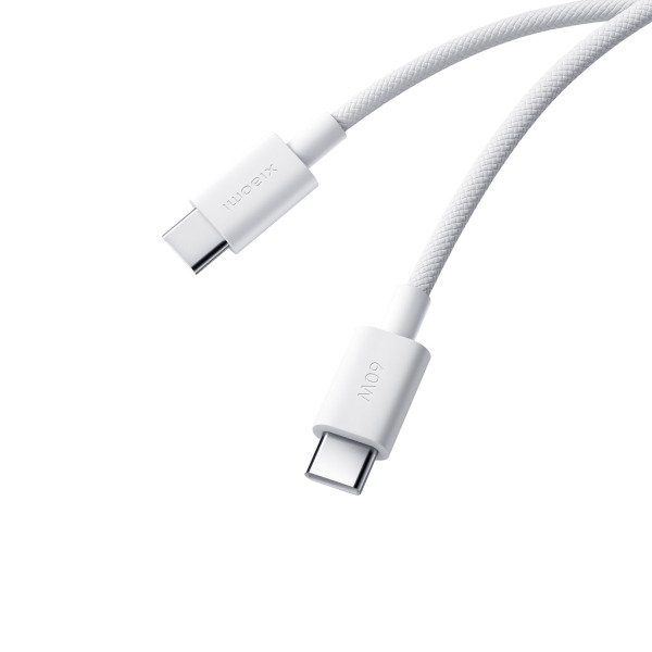 Cablu Date si Incarcare USB-C - USB-C Xiaomi, 60W, 1m, Alb BHR0878GL