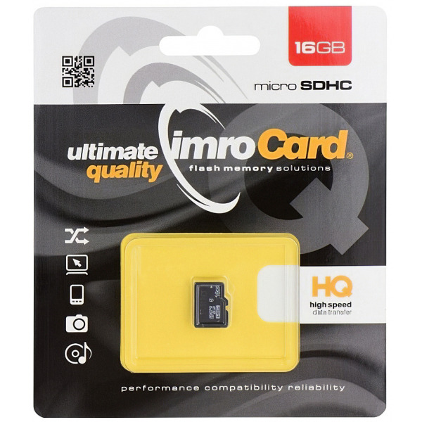 Card Memorie microSDHC Imro, 16Gb, Clasa 6 MicroSD4/16G
