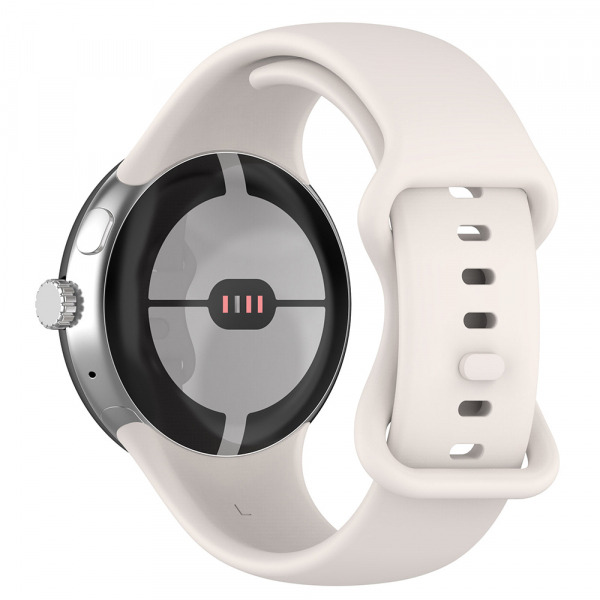 Curea Techsuit W031 pentru Google Pixel Watch 3 45mm, Crem