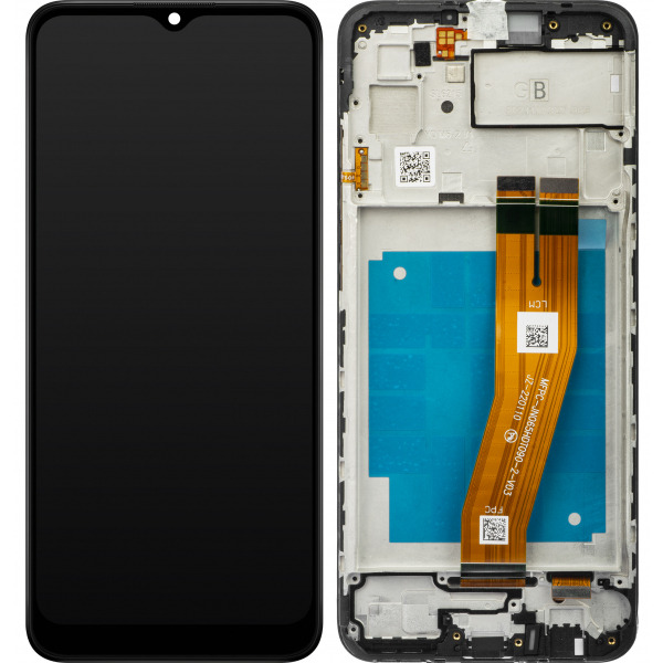 Display cu Touchscreen Samsung Galaxy A03 A035, cu Rama, Versiune F, Negru, Service Pack GH81-21625A