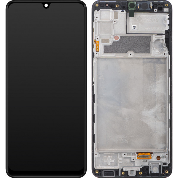 Display cu Touchscreen Samsung Galaxy A22 A225, cu Rama, Negru, Service Pack GH82-25944A