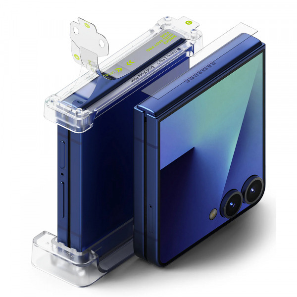 Folie de protectie Balama Ringke pentru Samsung Galaxy Z Flip7 F766, Plastic, Set 2 bucati