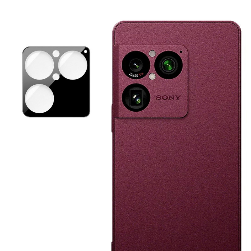 Folie de protectie Camera Spate Techsuit pentru Sony Xperia 1 VIII, Sticla Securizata, Neagra