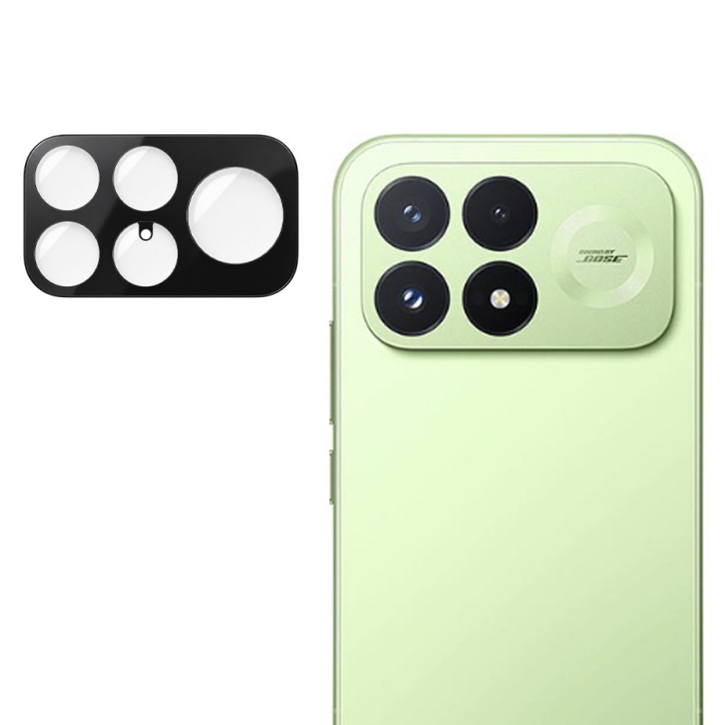 Folie de protectie Camera Spate Techsuit pentru Xiaomi Poco F9 Pro, Sticla Securizata, Neagra