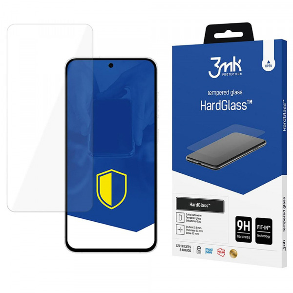 Folie de protectie Ecran 3MK HardGlass pentru Samsung Galaxy S24 FE S721, Sticla Securizata, Full Glue