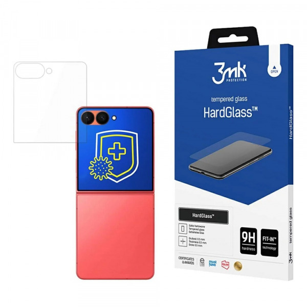 Folie de protectie Ecran 3MK HardGlass pentru Samsung Galaxy Z Flip7 F766, Sticla Securizata, Full Glue