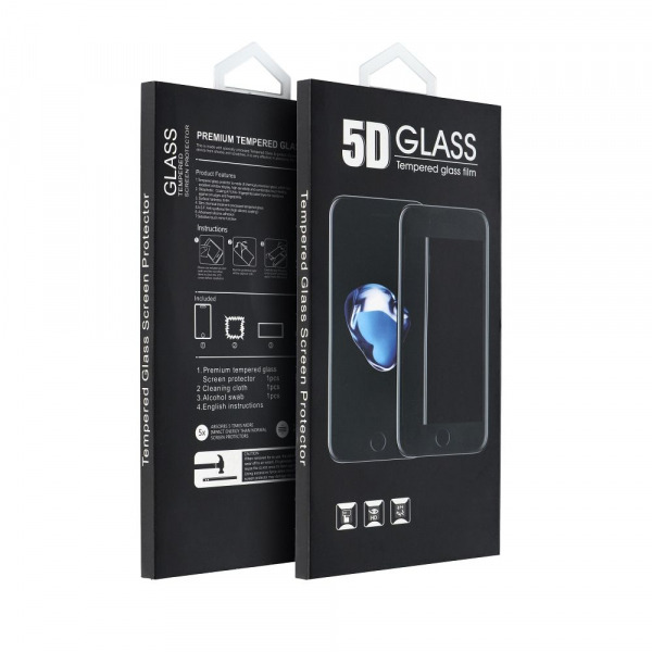 Folie de protectie Ecran OEM pentru Apple iPhone 17, Sticla Securizata, Full Glue, 5D, Neagra