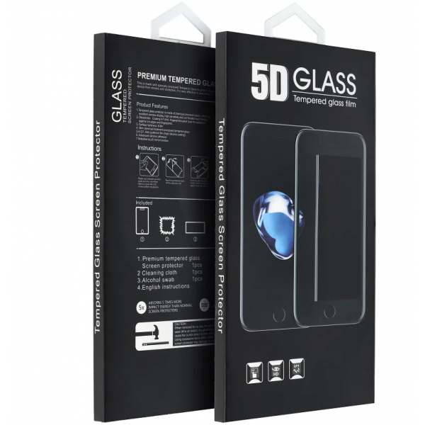 Folie de protectie Ecran OEM pentru Motorola Moto G57 / G67 Power / G57 Power, Sticla Securizata, Full Glue, 5D, Neagra