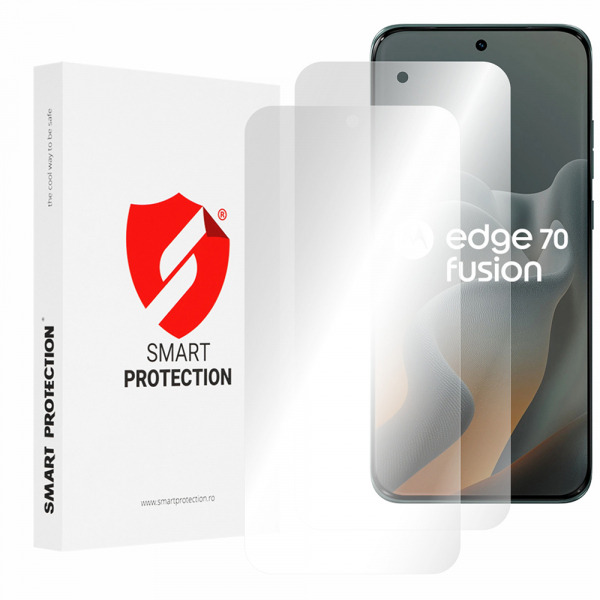 Folie de protectie Ecran Smart Protection Premium Classic pentru Motorola Edge 70 Fusion, Plastic, Set 2 bucati