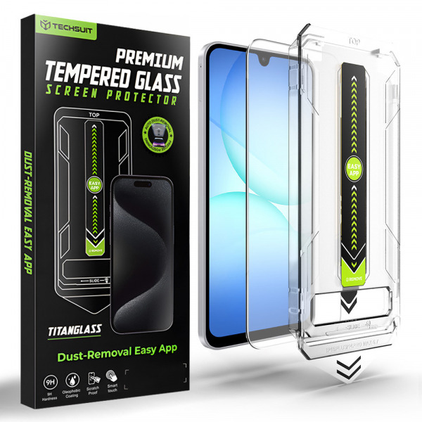 Folie de protectie Ecran Techsuit TitanGlass CrystalHD pentru Samsung Galaxy A17 5G A176 / A16 5G A166 / A16 4G A165, Sticla Securizata