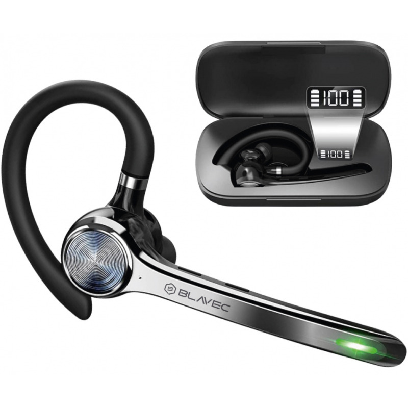 Handsfree Bluetooth Blavec Talk 1, MultiPoint, A2DP, Negru