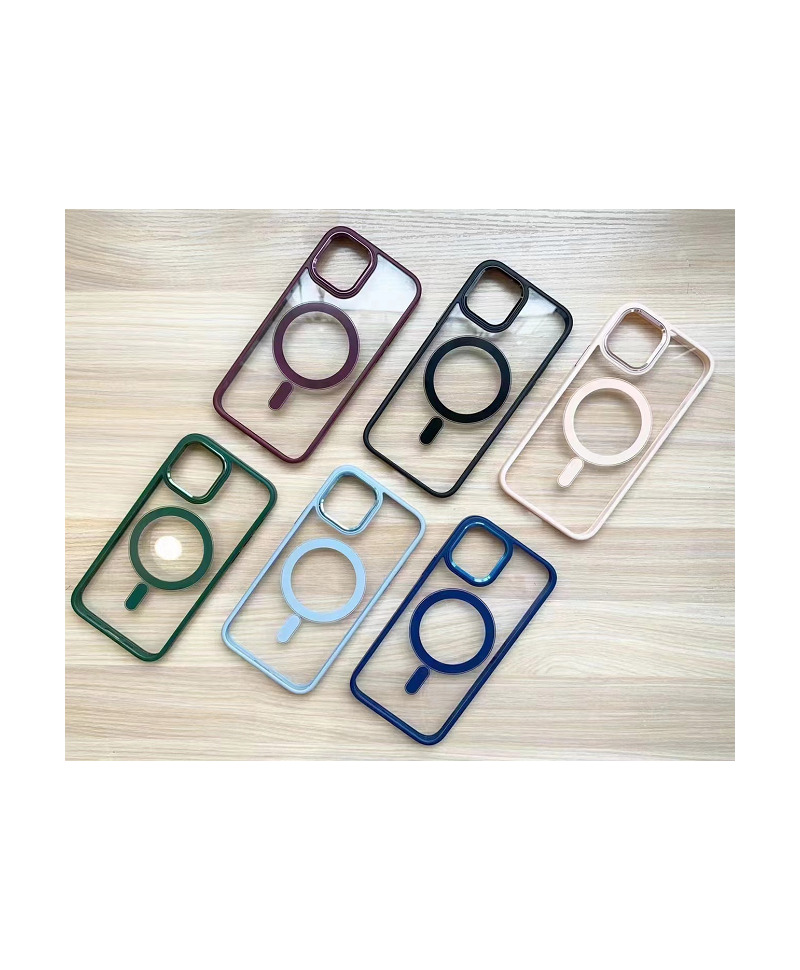 Husa Clear Magnetic Samsung Galaxy S23 Ultra, SM-S918B Neagra