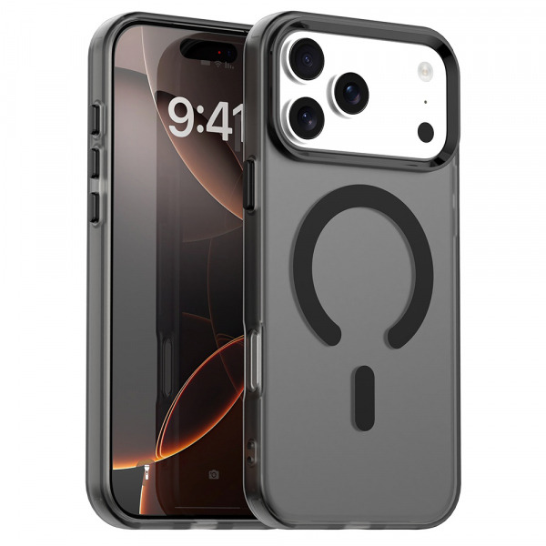 Husa MagSafe pentru Apple iPhone 17 Pro Max, Techsuit, CandyCase, Neagra