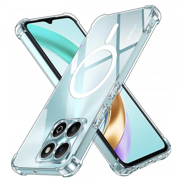 Husa MagSafe pentru Honor X6b, Techsuit, Shockproof, Transparenta