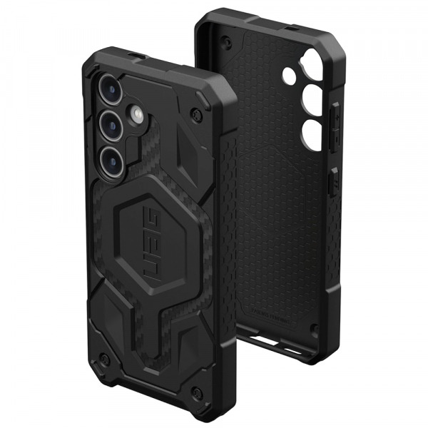 Husa MagSafe pentru Samsung Galaxy S24 S921, Urban Armor Gear, Monarch Pro Carbon, Neagra