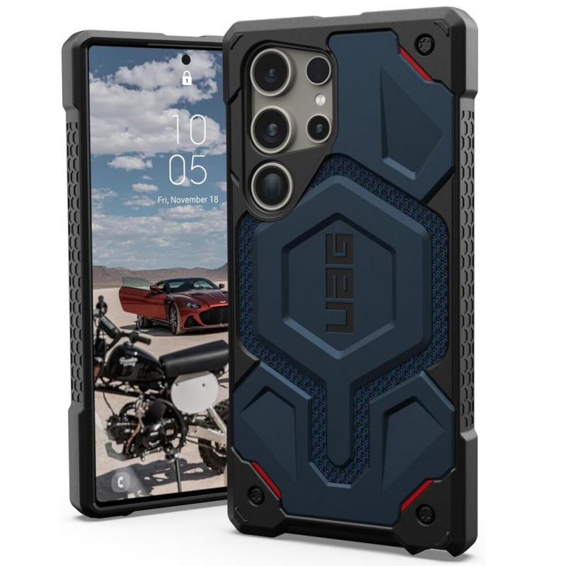 Husa MagSafe pentru Samsung Galaxy S26 Ultra S948, Urban Armor Gear, Monarch Pro, Bleumarin
