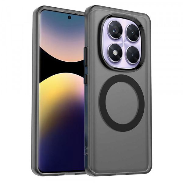 Husa MagSafe pentru Xiaomi Poco X7 / Redmi Note 14 Pro 5G, Techsuit, CandyCase, Neagra