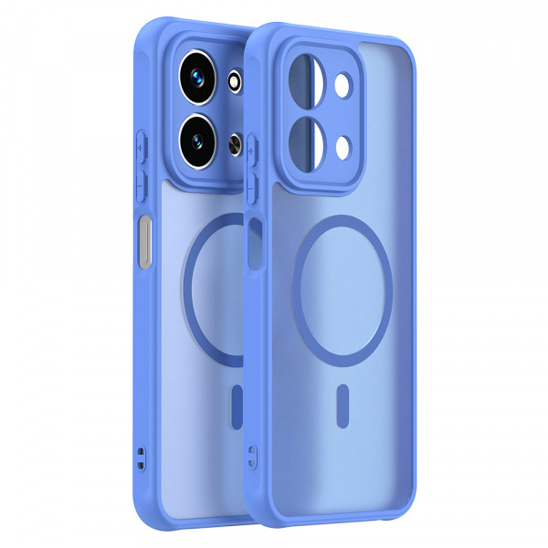 Husa MagSafe pentru Xiaomi Redmi 15C 5G / 15C 4G, Techsuit, HaloFrost II, Albastra