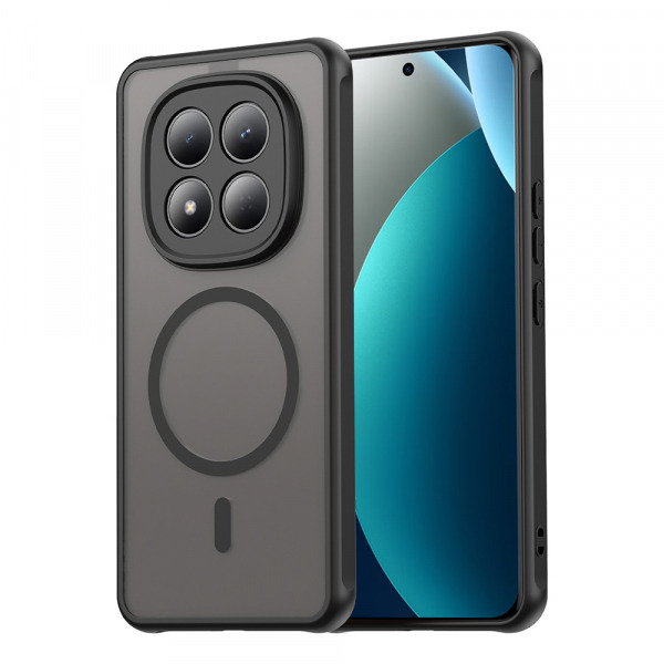 Husa MagSafe pentru Xiaomi Redmi Note 15 Pro 4G, Techsuit, HaloFrost II, Neagra