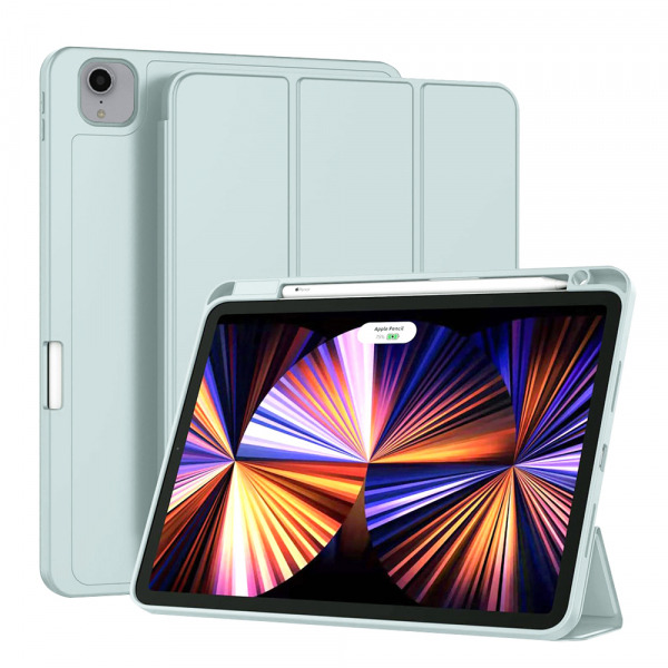 Husa pentru Apple iPad Pro 11 (2022) / Pro 11 (2021) / Pro 11 (2020) / Pro 11 (2018), Techsuit, Flex Trifold, Bleu