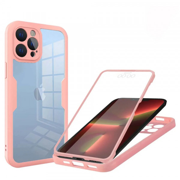 Husa pentru Apple iPhone 13 Pro, Techsuit, ColorVerse 360, Roz