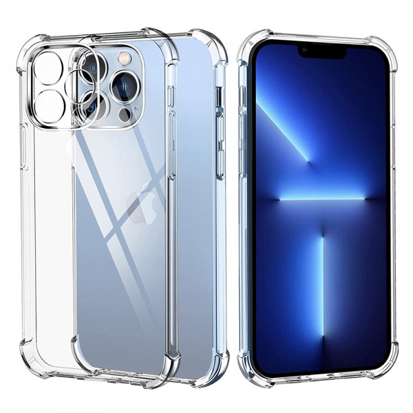 Husa pentru Apple iPhone 13 Pro Max, Techsuit, Shockproof Clear, Transparenta