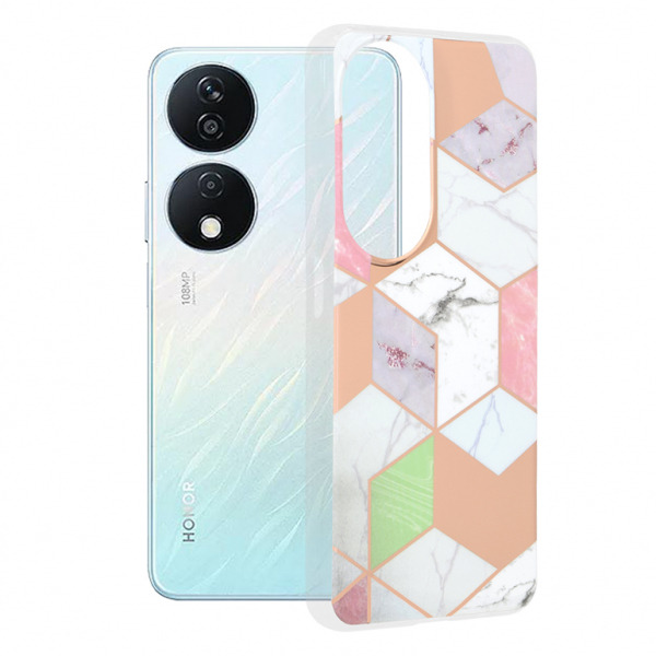 Husa pentru Honor X7b 5G / 90 Smart / X7b 4G, Techsuit, Marble, Mov