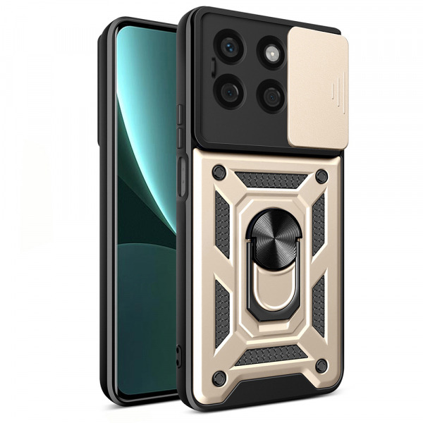 Husa pentru Honor X8b, Techsuit, CamShield, Aurie