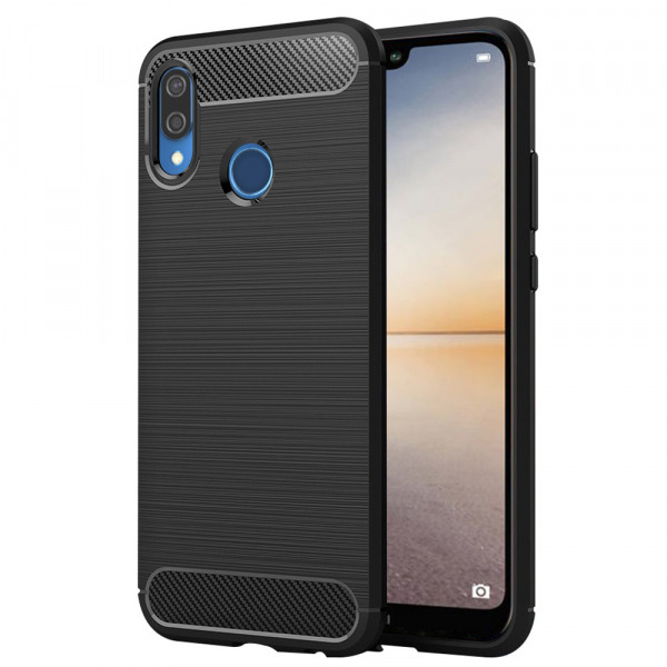 Husa pentru Huawei P20 Lite, Techsuit, Carbon, Neagra