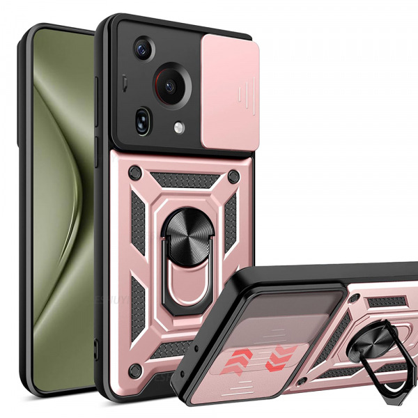 Husa pentru Huawei Pura 70 Ultra, Techsuit, CamShield, Roz