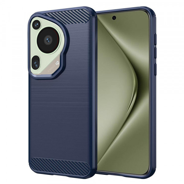 Husa pentru Huawei Pura 70 Ultra, Techsuit, Carbon, Albastra