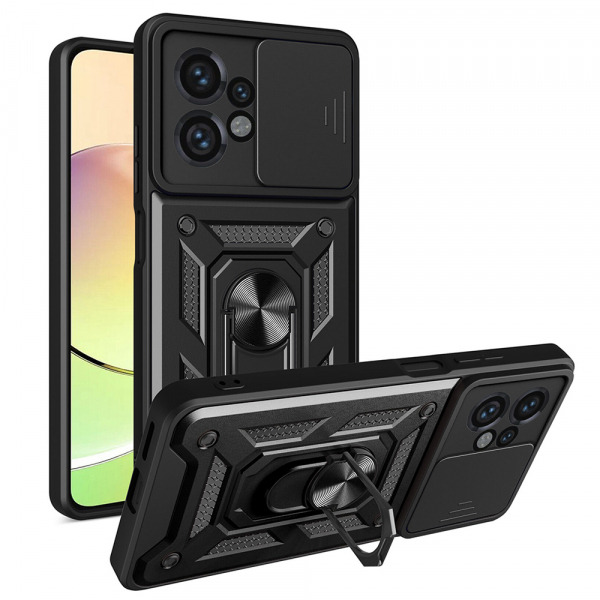 Husa pentru Motorola Edge 40 Pro, Techsuit, CamShield, Neagra