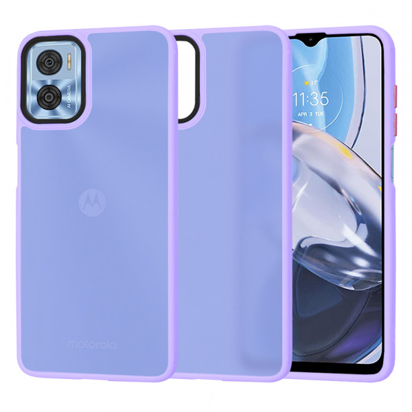Husa pentru Motorola Moto E22i / E22, Techsuit, HaloFrost, Mov Deschis