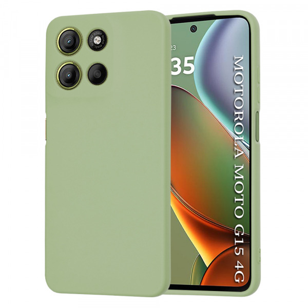 Husa pentru Motorola Moto G15 / G15 Power, Techsuit, SoftFlex, Matcha