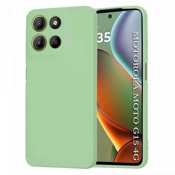 Husa pentru Motorola Moto G15 / G15 Power, Techsuit, SoftFlex, Verde Deschis