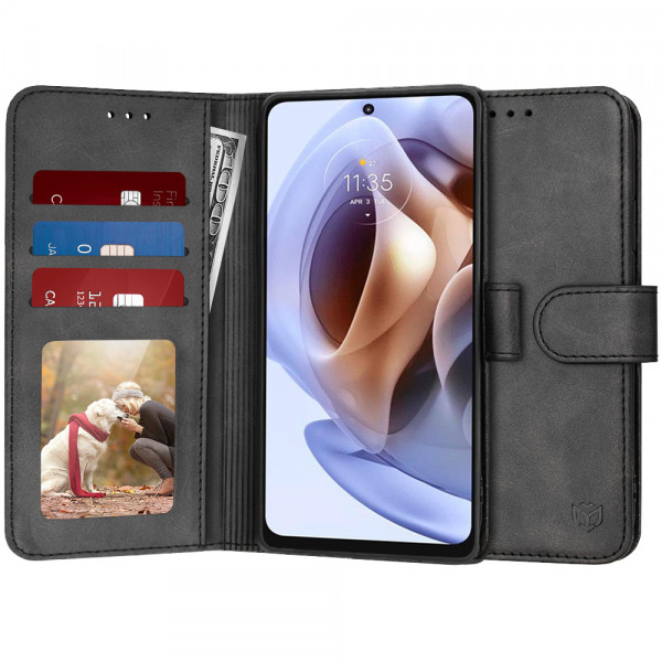 Husa pentru Motorola Moto G31 / G41, Techsuit, Diary Book, Neagra