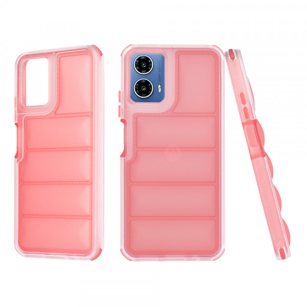 Husa pentru Motorola Moto G45 / G34, Techsuit, Wave Shield, Rosie