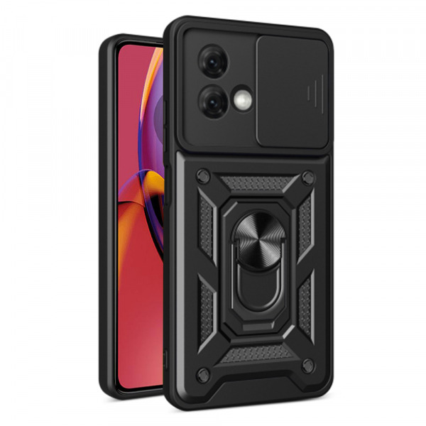 Husa pentru Motorola Moto G84, Techsuit, CamShield, Neagra