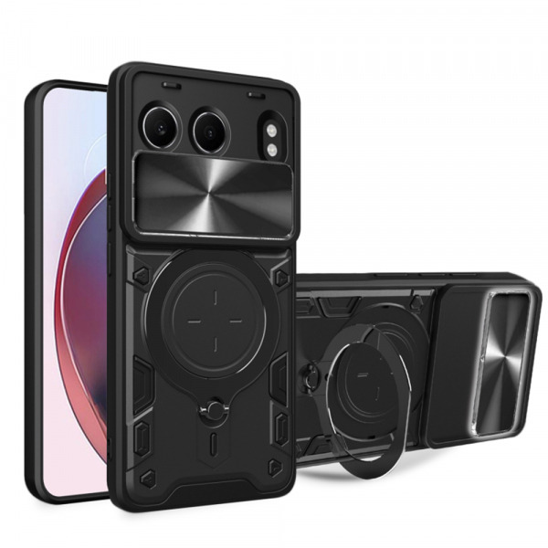 Husa pentru OnePlus Nord 4, Techsuit, CamGuard Pro, Neagra